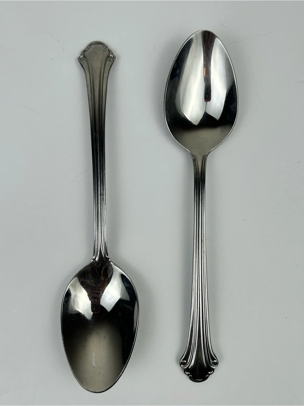 Pfaltzgraff Meridian 2 Pc Stainless Steel Serving Spoons Set Silver